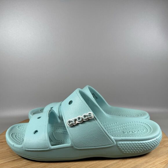 Crocs Classic Blue Slide Mens 7 Womens 9 Sandals Slip On Comfort - Picture 3 of 6